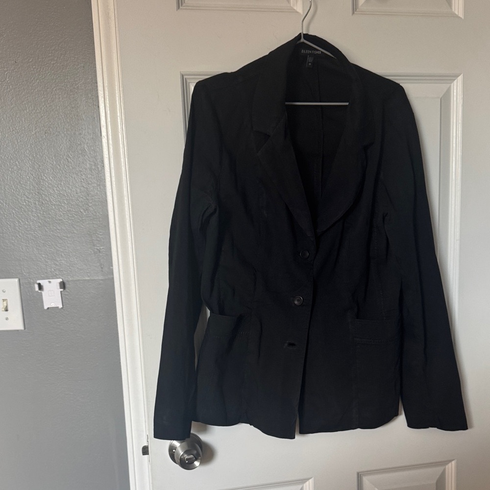 Eileen Fisher Classic Black Women's Blazer